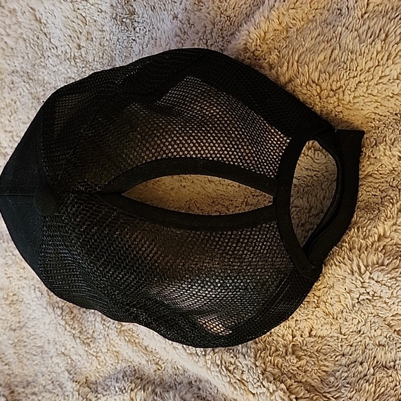 Messy Bun Black Cap - Picture 7 of 8